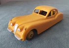 ORIGINAL VINTAGE UNBOXED DINKY TOYS CAR 157 YELLOW JAGUAR XK 120 1950s