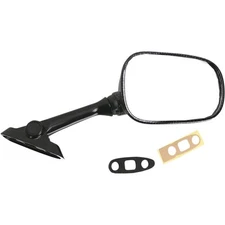 Emgo Factory-Style Replacement Mirror - 20-69723 - Rectangle - Carbon Fiber