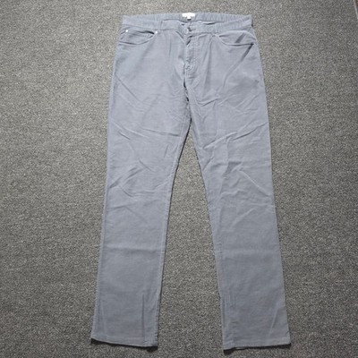 Peter Millar Coastline Pants Gray Mens 36x34 Classic Fit 2-Way Stretch MF24B19