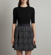 NWOT Esprit Sporty A-Line Geometric Pattern Skirt size US4