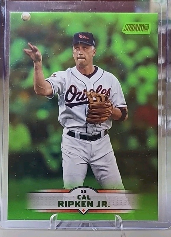 2025 Topps Stadium Club Cal Ripken Jr. Lime Green Foil #19 Orioles