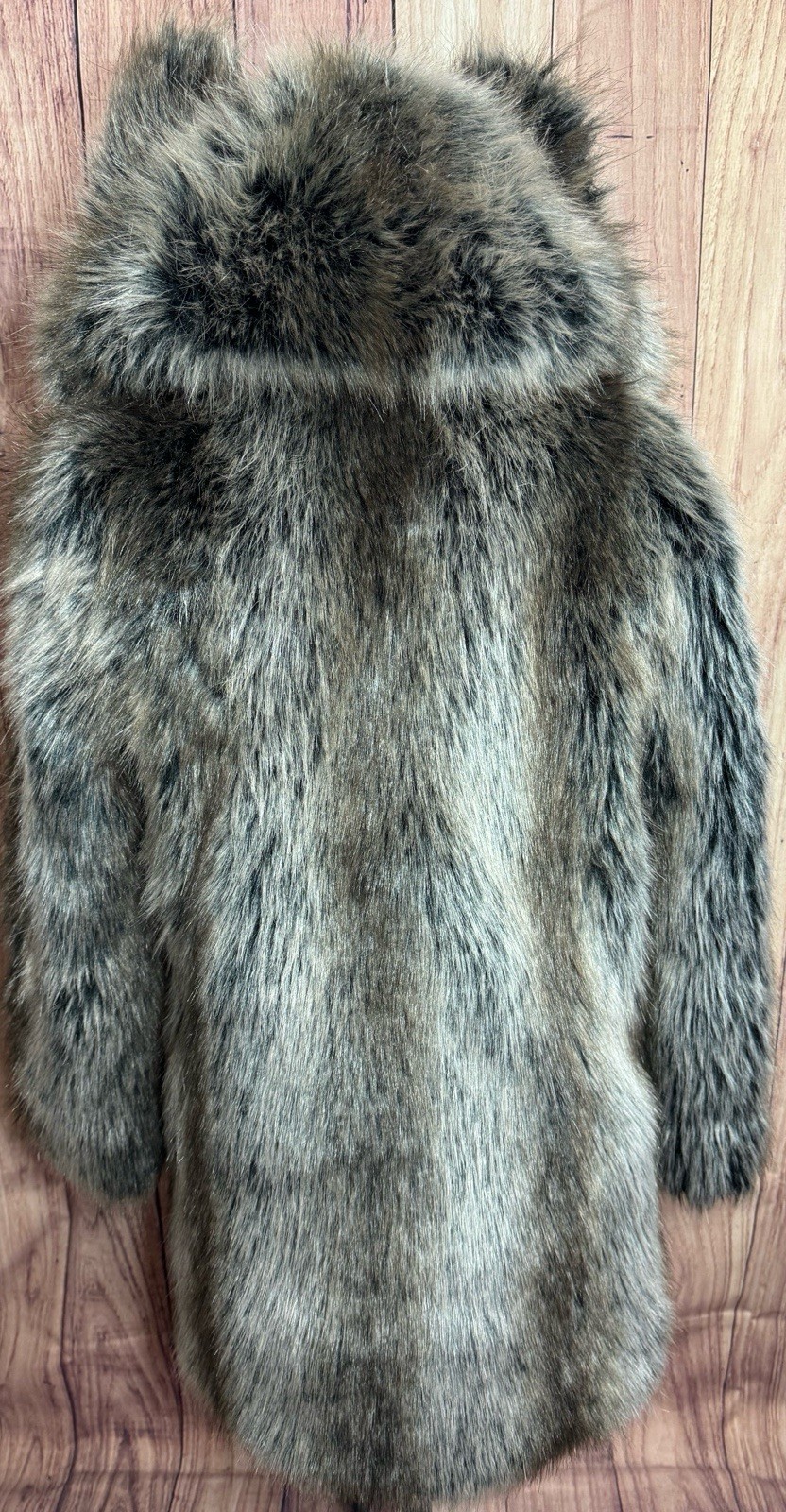Authentic SpiritHoods Grey Wolf Classic Faux Fur … - image 2