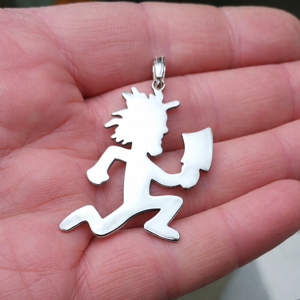 925 Sterling Silver - Icp,hatchet man,Charm,pendant,necklace