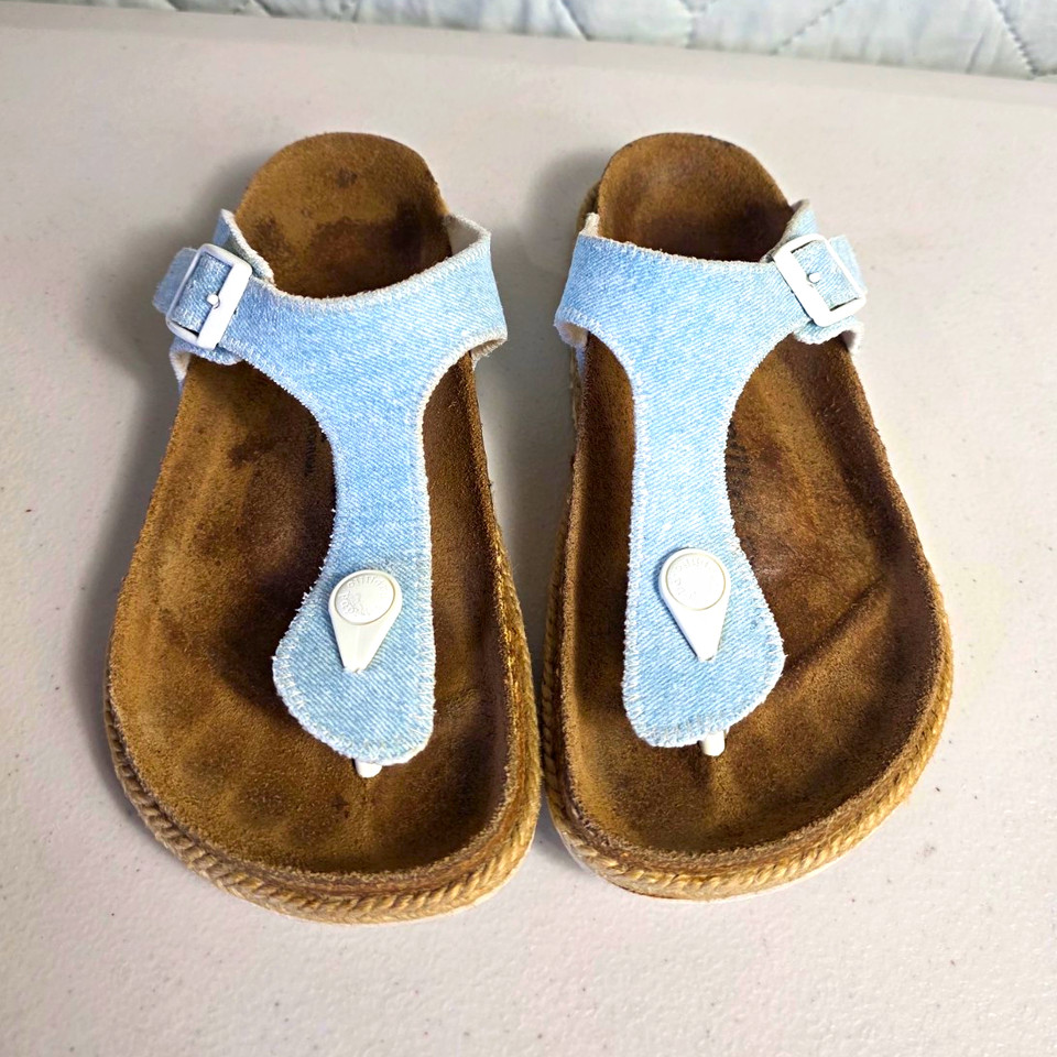 Birkenstock Papillio Gizeh Sandals demin Size 35 regular 