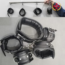 Adjustable Spreader Bar Open Leg Sling Bondage Handcuffs Wrist Ankle Slave BDSM