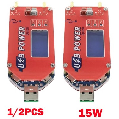 1/2Pcs USB DC 5V to 3.3V-24V 15W Adjustable Step Up/Down Power Supply Module USA
