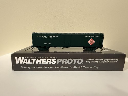 WalthersProto HO Reefer Railway Express Agency #7482 50' acero remachado 930-17315 | Zustand: Used