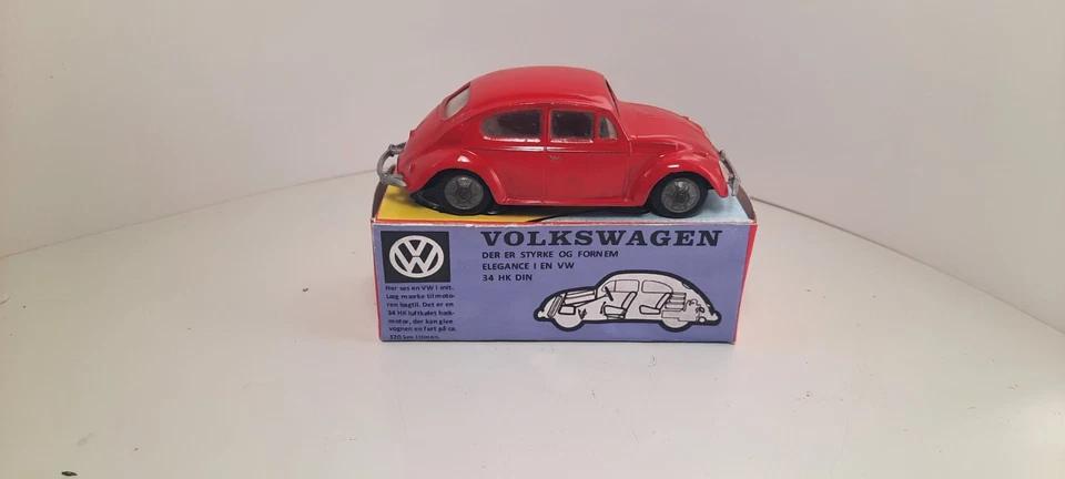 TEKNO de DINAMARCA VW VOLKSWAGEN 819 escarabajo rojo kafer conejo coche de colección caja 1/43 Foto 3 de 4