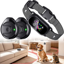 Wireless Dog Collar Fence System, Electric Dog Fence for Cats Portable Pet Bar