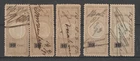Netherlands Indies Revenue Fiscal Documentary Stamps approx 1890 OVPT 10 Cent