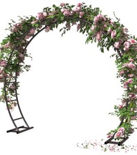 Queension Metal Arch Backdrop Stand 8Ft Wide 7Ft High, Wedding Arch Frame for...
