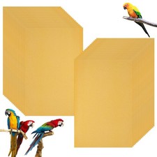50 Pcs Gravel Liner Paper for Bird Cage, 11" x 17" Bird Cage Liner, Easy Clea...