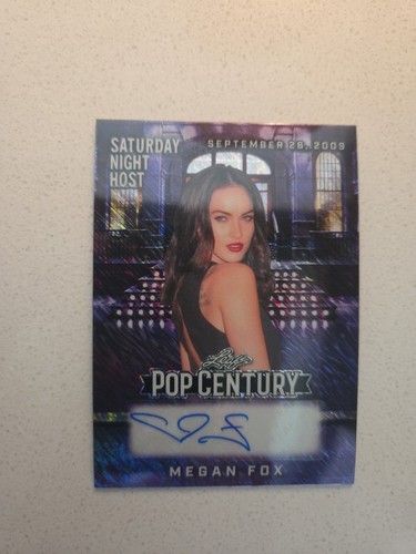 MEGAN FOX 2025 LEAF POP CENTURY SATURDAY NIGHT LIVE PURPLE SHIMMER AUTOGRAPH /4