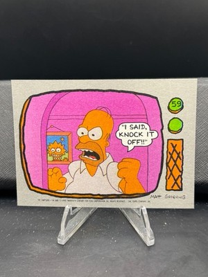 1990 Topps, The Simpsons - #59, I said knock it off!