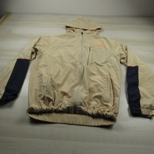 Sergio Tacchini Jacket Mens Extra Large Brown Zip Outdoor Windbreaker Hoodie