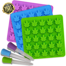 Gummy Leaf Silicone Candy Mold Party Novelty Gift - 3 Pack