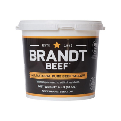100% Pure Beef Tallow | 64 oz (4 lb) Tub for Cooking, Skincare, Soap & Candle