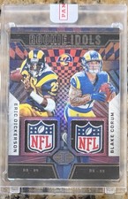 2024 Illusions Eric Dickerson/Blake Corum Rookie Idols Dual Patch NFL shield 1/1