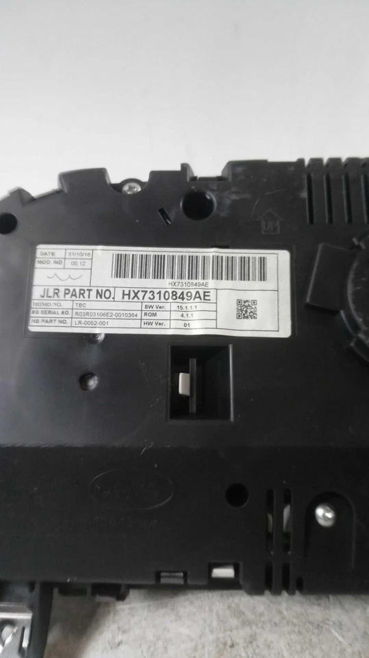 Jaguar XE 2017 velocímetro medidor rojo OEM HX7310849AD 100 k millas Foto 3 de 4