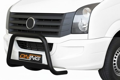 Frontbügel Edelstahl SCHWARZ für VW Crafter 2011 - 2016 63mm mit Gutachten