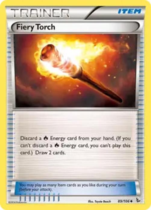 Fiery Torch - 89/106 - Pokemon Flashfire XY Holo Promo Card NM