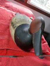 Vintage Hand Curved Duck Decoy Wooden Solid Body Collectible