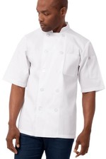 Chef Works Men's Volnay Chef Coat, White, Small