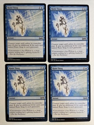 4x Mtg Ultimate Masters Rune Snag NM Magic The Gathering