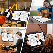 Choral Music Holder Sheet Folder Handle Strap Binder Choir Singer Stage