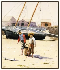 Winslow Homer's Basket of Clams Counted Cross Stitch Chart Pattern