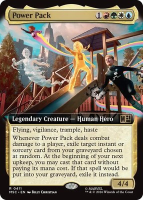 x1 Power Pack - Extended Art R MTG Commander: Marvel Super Heroes M/NM, English
