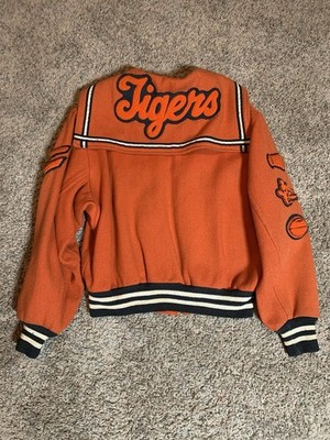 Vintage Butwin Princeton Tigers Varsity Letterman Jacket Full Zip