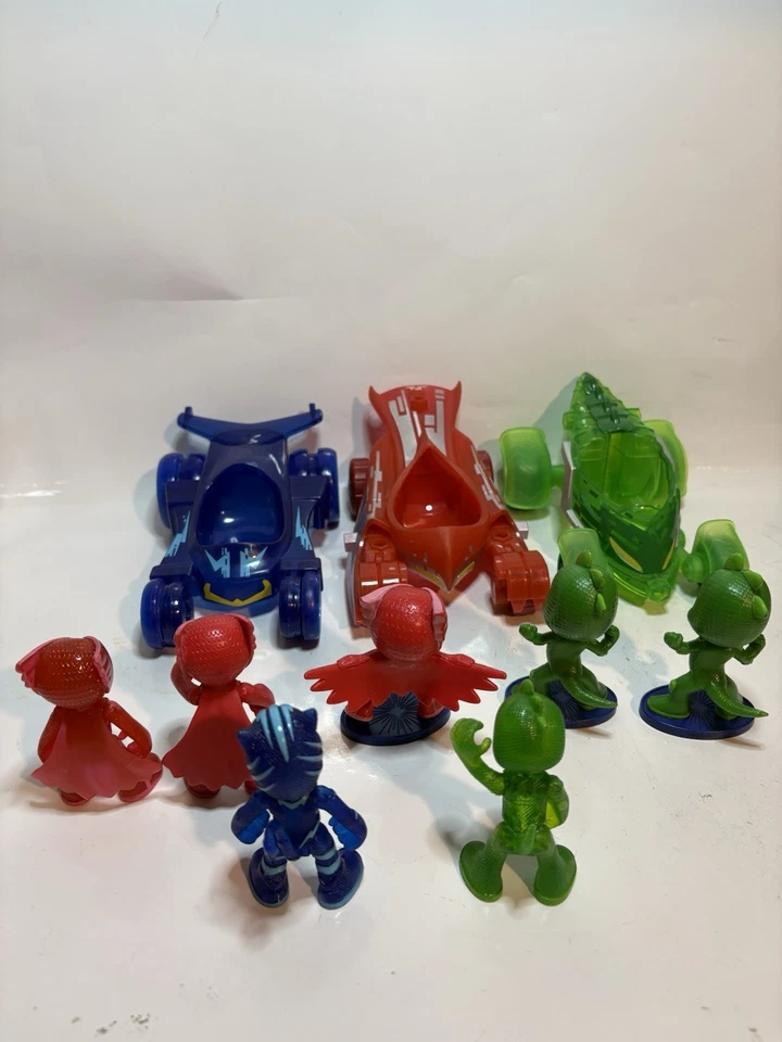 Lote de 10 Máscaras PJ Juguetes Vehículos Figuras de Acción CatBoy OWLETTE Gekko Foto 3 de 4