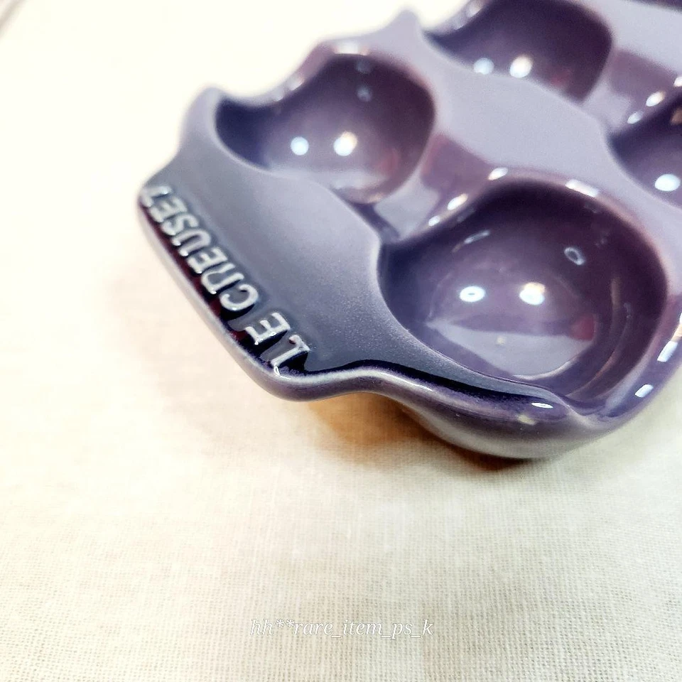 Le Creuset Bandeja de Huevos Plato de Huevos para 6 Huevos 11cmx20cmx4cm Cassis Raro Nuevo De Japón Foto 3 de 4