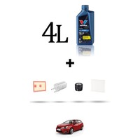 Hoffcar Wartungsset 4 Filter Und 4L ÖL FüR Seat Ibiza IV 1.2 TSI 66KW Ab 2015
