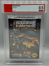 Steel Empire Sega Genesis Sealed New PSA 8.5 A Graded Flying Edge