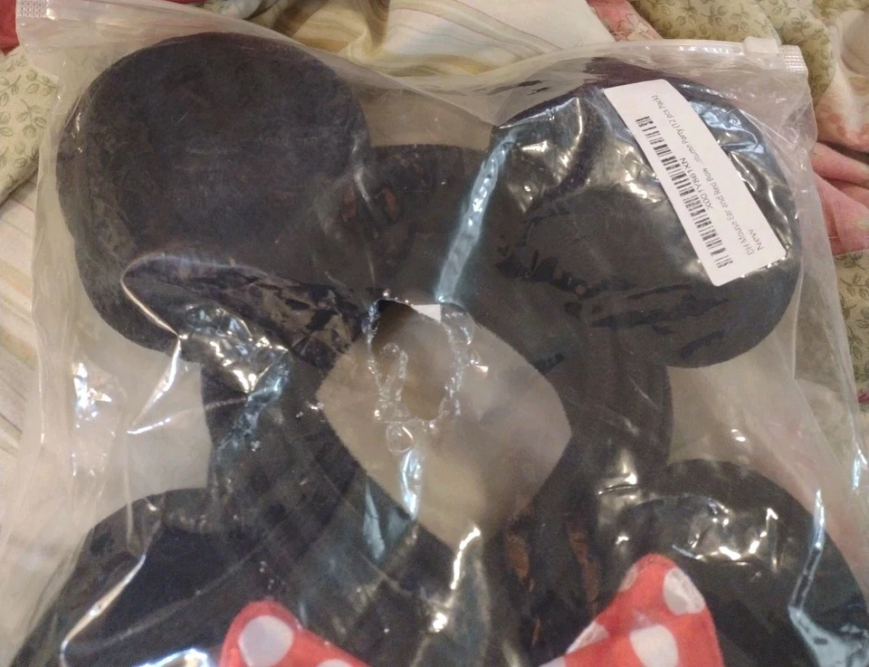 Diademas Orejas Mickey Mouse y Minnie Negro Rosa Lazo Fiesta Favores Cumpleaños 12 un. Foto 3 de 4