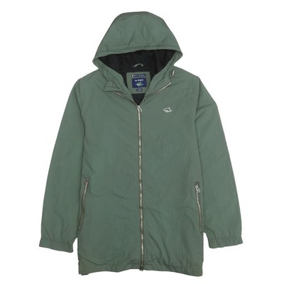 Le Shark Herren Parka Jacke grün mit Kapuze Größe L Regular Fit