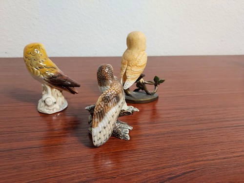 Drei kleine Schleiereulen Figuren in neuwertigem Zustand! - Bild 2 von 2