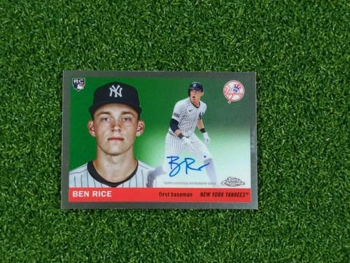 Ben Rice 2025 Topps Chrome Platinum CPA-BR Auto
