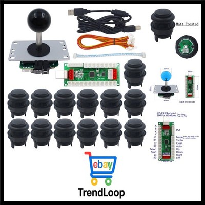 Arcade Game DIY Kit Zero Delay PS USB Encoder Mechanical Keyboard Switch PC P...