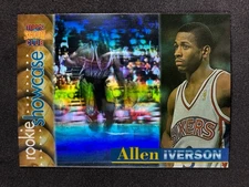 1996-97 Stadium Club ALLEN IVERSON Rookie Showcase #RS2 Hologram 76ers HOF SP RC