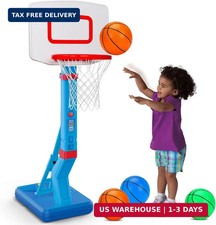 Toddler Basketball Hoop Indoor Mini Adjustable Basketball Goal with Ball Pump Ou