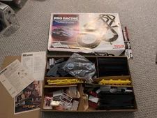 Vtg Tyco Empire 1000 Pro Racing Set With Stars & Stripes Cars Appears Complete 