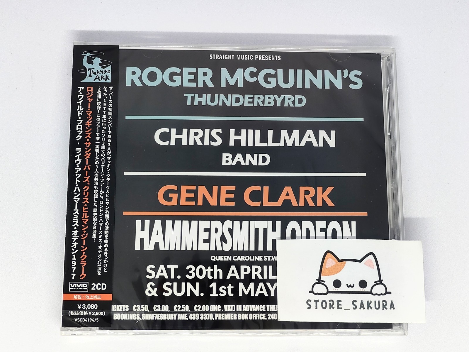 Roger Mcguinn'S Thunderbyrd Live At Hammersmith Odeon 1977  From Japan 2 CD 24tr