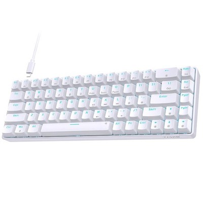 Mechanische Gaming Tastatur T68se 60 Prozent Mini Red Switches USB Kabel QW