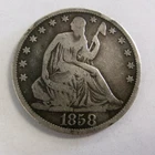 1858-O Seated Liberty Half Dollar — photo from another recent sale