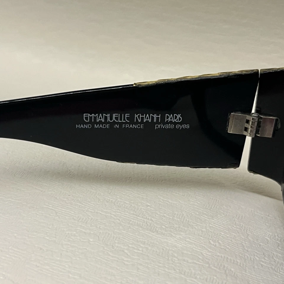 Piel de serpiente pitón genuina de colección Emmanuelle Khanh Paris 1601 16 años 80 Foto 3 de 4