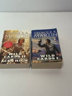 Wild Cards I & II Aces High by George R.R. Martin TOR PB Lot Sci-Fi Fantasy