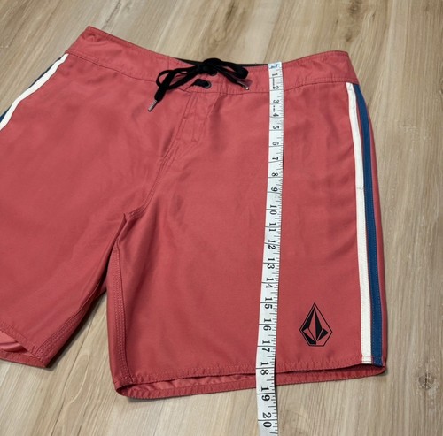 VOLCOM Swim Trunks Lawton Board Shorts 7.5” Coral/ Mineral Red Surf Men's sz 34 - Picture 12 of 13